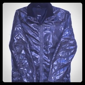 Mens Bar III faux leather jacket